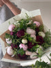 Blush and Burgundy Peony Bouquet