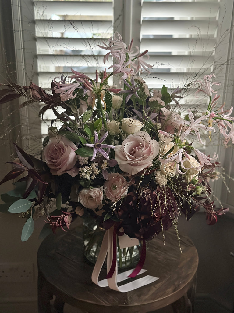 Pale and Plum bouquet