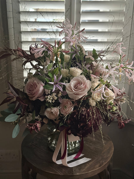 Pale and Plum bouquet